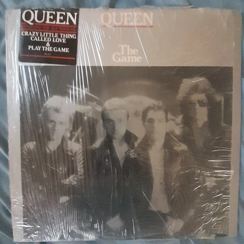 QUEEN - The Game SHRINK/ HYPE 1980 Elektra Records LP Vinyl Album Vintage VG/VG+