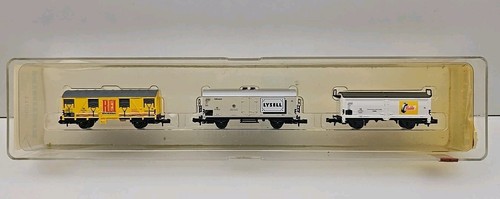 Minitrix N 11038 3tlg. Güterwagen Set REI, LYSELL,FULDA Sondermodell TOP m.OVP  | Zustand: Neu