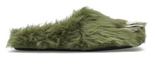 Bravest Studios Bear Claw Mule Green Fur Sandals Size 11 Men  s New Fast Shipping