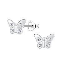 Schmetterlings Ohrringe Silber 925 Ohrstecker Schmetterling Damen Kinder Ostern