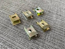 FIT VOLKSWAGEN Car Bumper Fender U-Type Metal Trim Panel Fastener Clips