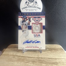 Jasiah Dixon 2017 USA Baseball Signatures Game Jersey Auto Game Pirates 4/8 🔥