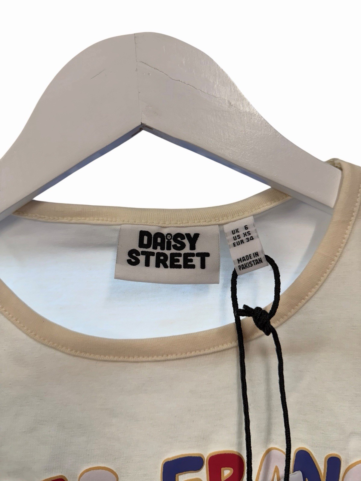 Urban Outfitters Daisy Street Vest Top Crop Paris France RRP £19 XS 6 Graphic image 4