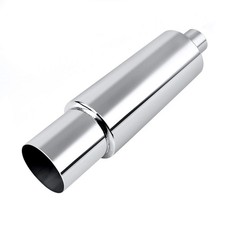 2.5 Exhaust Muffler 2.5 Inlet Od 4 Outlet Stainless Steel Universal Strai... 2.5 Exhaust Muffler 2.5 Inlet Od 4 Outlet Stainless Steel Universal Strai...