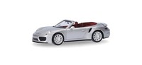 Herpa 038928-003 - 1:87 Porsche 911 (991) Turbo Cabrio, Dolomitsilber - Neu