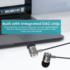 TRON Earbuds Aux, USB-C-Lightning with leather case