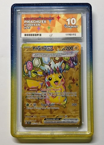 Pokémon 2024 Surging Sparks Pikachu Hyper Rare #247 Ace 10