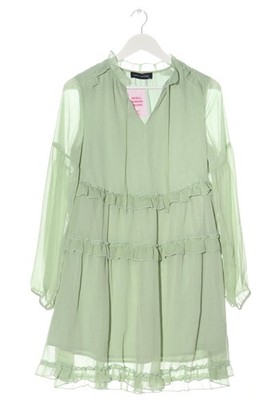 LOFTY MANNER Chiffonkleid Damen Kleid Gr. DE 34 grün Casual-Look