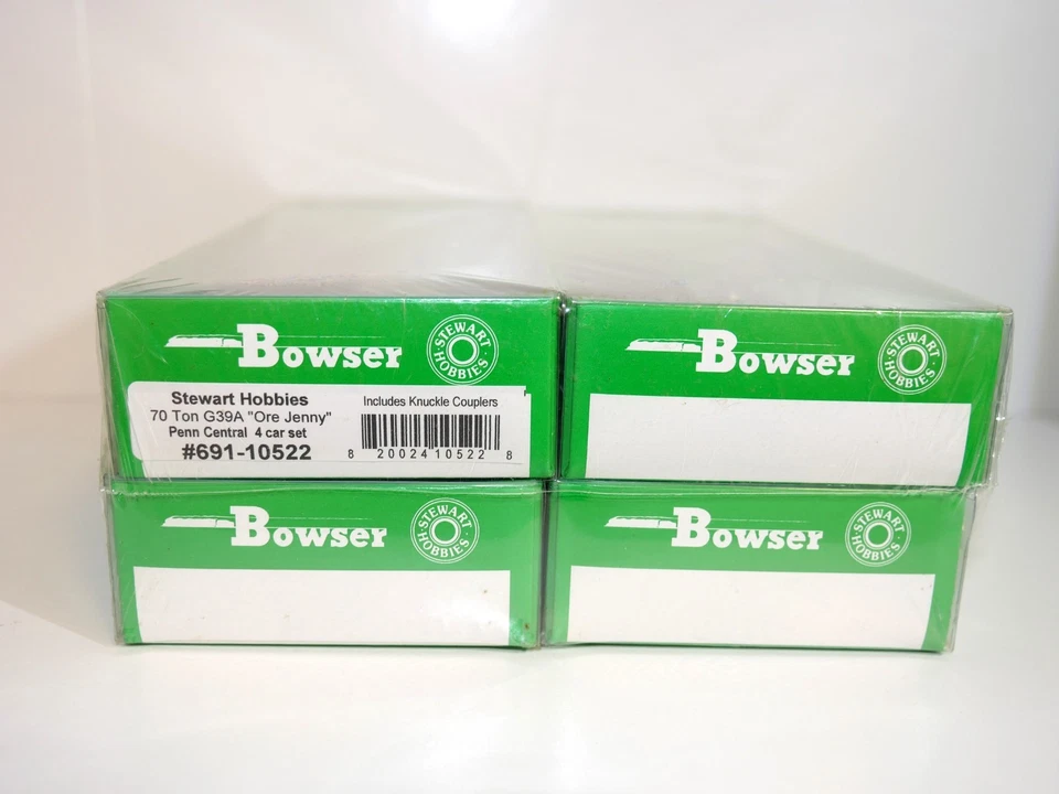 Bowser Stewart Hobbies HO 70-Ton G39A "Ore Jenny" Penn Central 4 PACK- NEW - Image 2 of 4