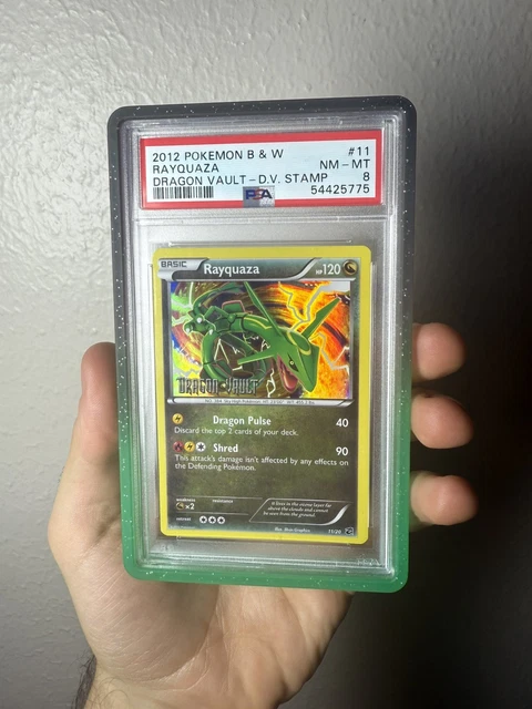 Rayquaza #11/20 - 2012 Pokemon Dragon Vault Stamped Holo - PSA 8