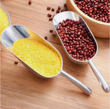 Aluminium Metal Scoop Small 5oz Round Bottom Ice Food Flour Rice Grain Kitchen
