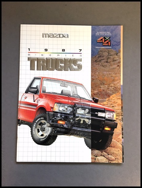 1987 Mazda B2600 Pickup Truck and 4x4 26-page Car Sales Brochure