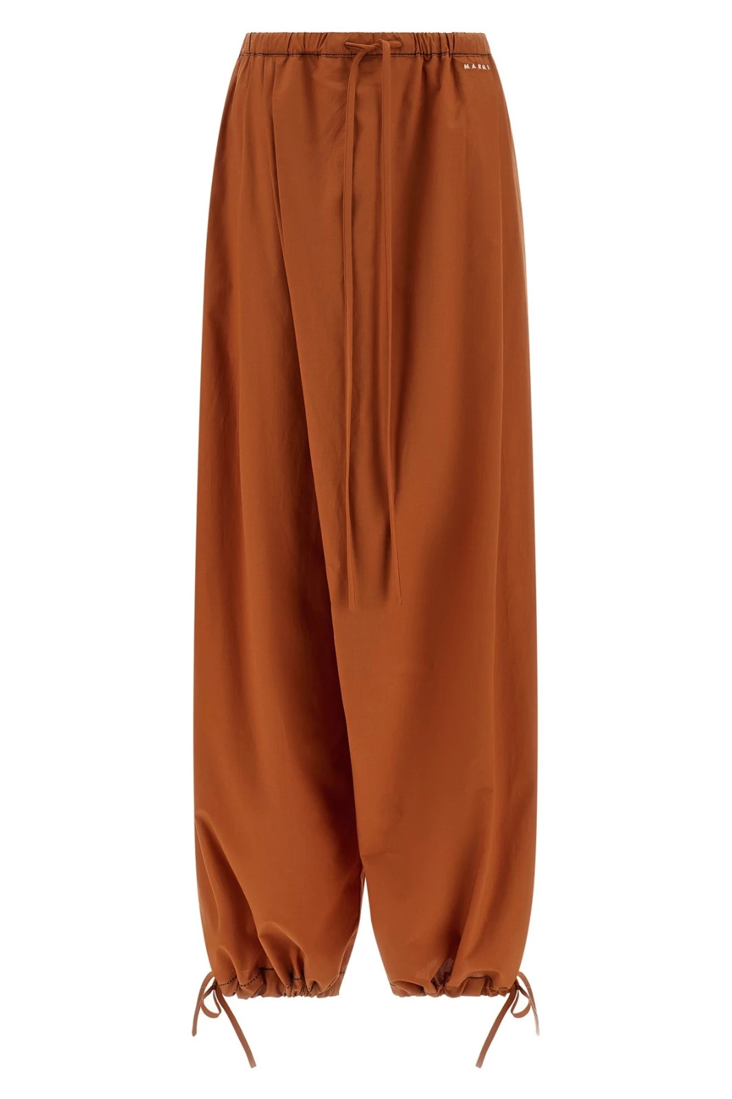 MARNI Diagonal Draping Orange Pants New & Authentic