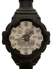 CASIO G-SHOCK Men's Digital Analog Quartz Watch White Black Band