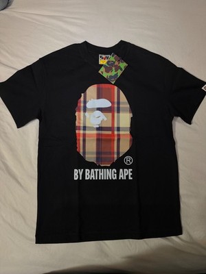 BAPE Size 2XL Check By Black tee NEW WITH TAGS A Bathing Ape