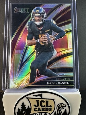 2025 Panini Select - Club Level Jayden Daniels #289 Silver Prizm