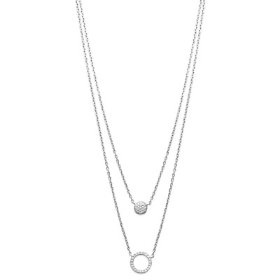 Collana Con Ciondolo A Doppio Cuore Smaltato In Argento Sterling 925 – Rosa E Blu, Gioiello Dolce E Romantico, Perfetto Per San Valentino E Compleanni