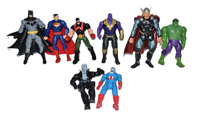 Action Figure Capt America Batman Foes Hulk Thor Thanos Tombstone etc. Lot
