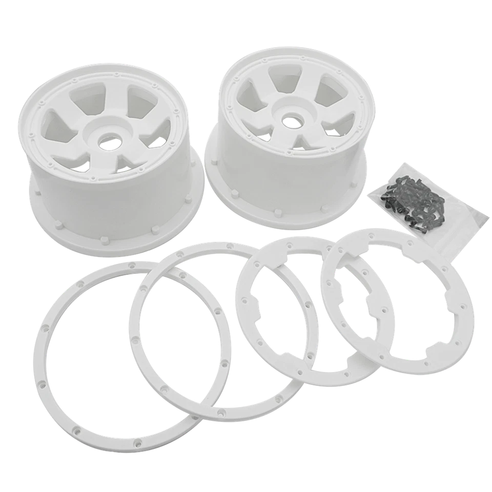 5B Second Generation Rear Wheel Hub White Suitable for 1/5 HPI Baja 5B RV - Image 4 of 4