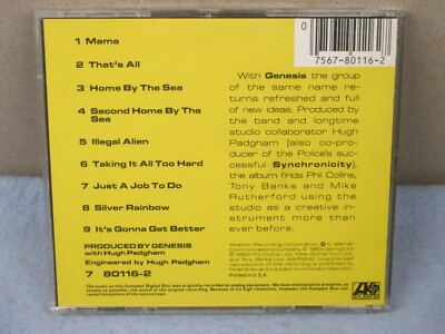 Genesis - Genesis (CD - 1983 / 1984 - Atlantic 7 80116-2) Made