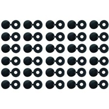 CAPUCHONS CACHE RIVETS NOIRS POUR PLAQUES D'IMMATRICULATION