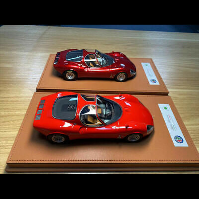 New DMH 1:18 Scale Alfa Romeo Tipo 33 Stradale Metal Red 