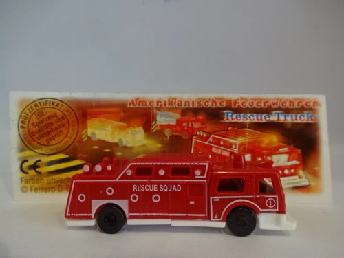 OB Egg / Car / 2001 - American Fire Brigade - Recue Truck + BPZ
