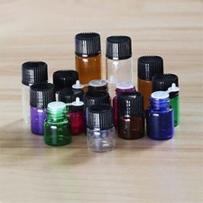 1-5ml DIY Empty Vial Candy perfume Tiny glass bottles Message Essential Oils