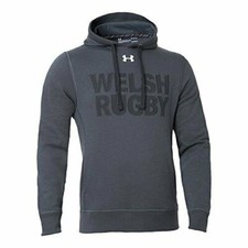 Under Armor WRU Kids Hoodie Wales Rugby Hooded Jumper Welsh Children (Size XS-S)