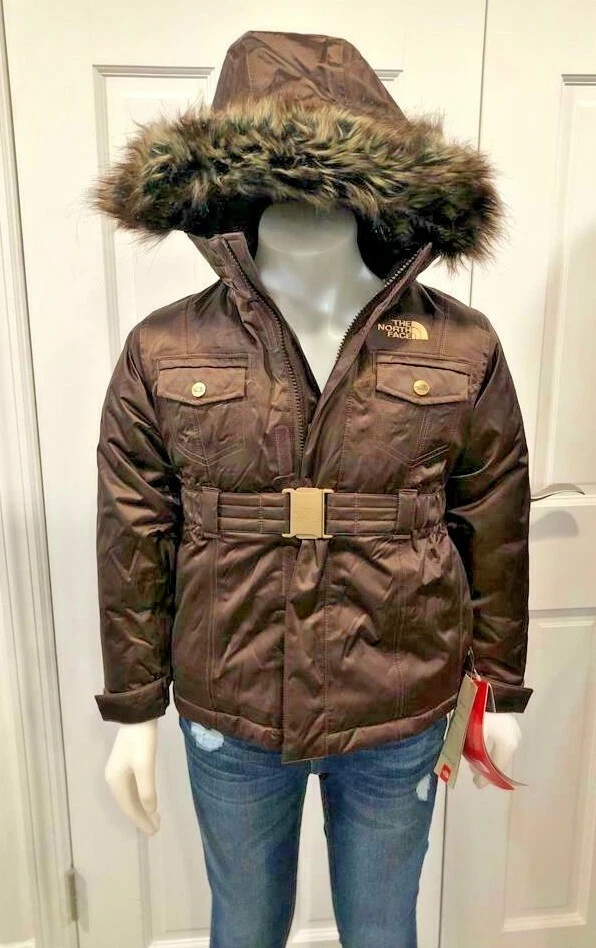 Chaqueta The North Face G-Atlantic Niñas Marrón con Piel! Estilo CALIENTE, ¡solo quedan unos pocos! Foto 2 de 4