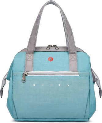 ETidy Fashionable & Lightweight Reusable Lunch Bag Large Capacity Light Blue 
