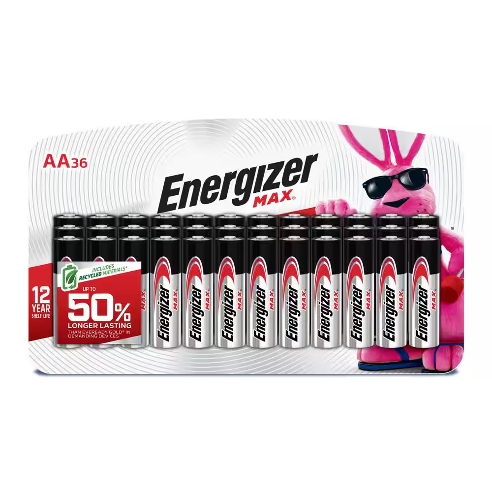 MAX AA Batteries (36-Pack), Double a Alkaline Batteries-image