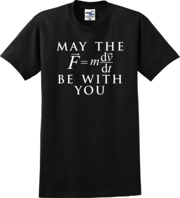 May The Force Equation Be With You Funny Unisex T-Shirt (S-5X)