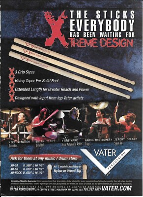 Vater Percussion - Colson / Tichy / Montgomery / Mark / Wengren  - 2004 Print Ad