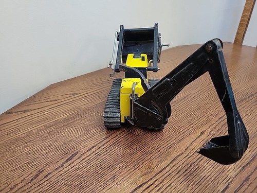 Vintage Yellow Pressed Steel Tonka Digger Excavator Trencher 18” Metal 1970s - Picture 4 of 12