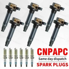 6 Pack Ignition Coil & Spark Plug For Ford Police F-150 Transit Ecoboost 3.5L V6