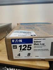Eaton NSB BR48L125SP Main Lug Panel 125A 120/240V 1Ph 8Cir 4Sp NEMA 1