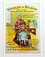 WHEELER AND WILSON HIGH CLASS SEWING MACHINES ARE THE BEST POSTCARD
