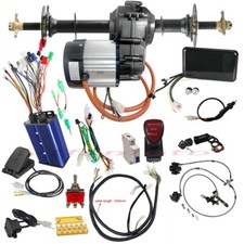 30'' Rear Axle Kits 72V 1500W Differential Motor Assembly for Golf Cart Quad ATV