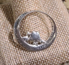 Sterling Silver A Teacher Takes a Hand Opens Mind Heart Slide Pendant 925 LA TH