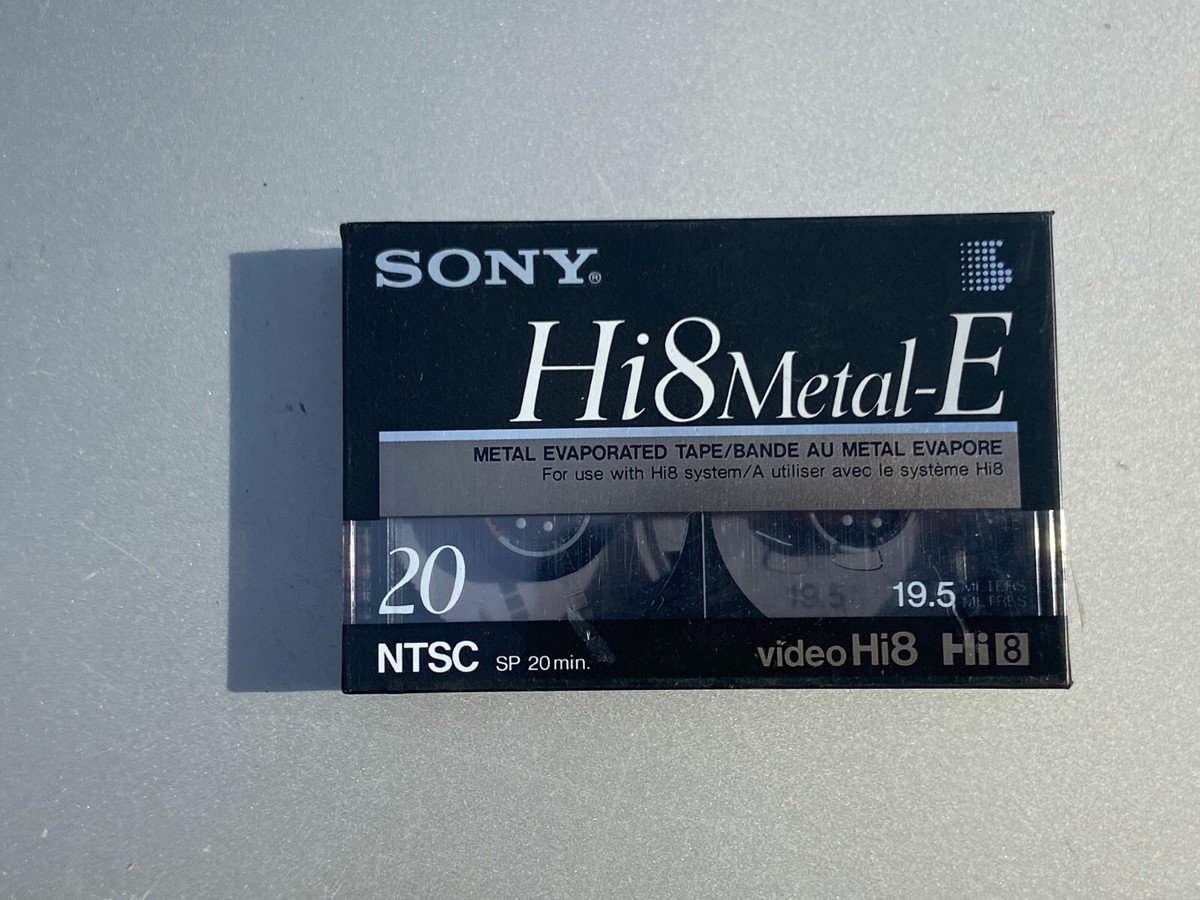 NOS Sealed Sony Hi8 Metal-E Video Cassette Camcorder Tape 20 Min