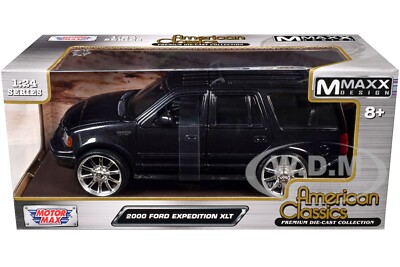 2000 FORD EXPEDITION XLT BLACK METALLIC 1/24 DIECAST MODEL CAR BY