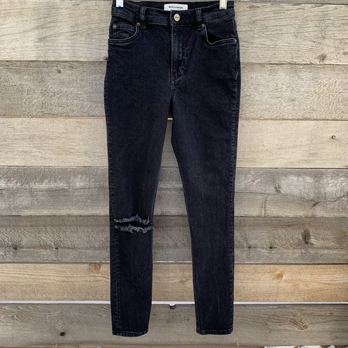 Reformation Skinny Jeans Faded Black 