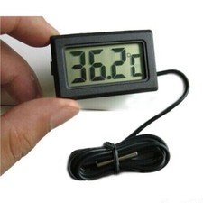 Termometro Digitale LCD con Sonda 1 Metro Misura Temperatura Esterno Interno