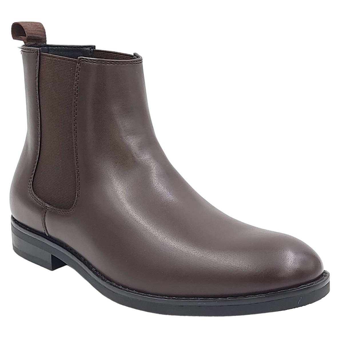 ALFANI Mens Brown Heel Pull-Tab Luka 2 Round Toe Block Heel Chelsea Boot 11.5 M 41w+TfsPMRL._AC_UY900_.jpg main image 2