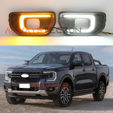 Led Drl Daytime Running Light Fog Lamp Accessories For Ford Ranger 2022 2023