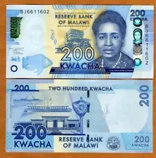 Malawi, 200 Kwacha, 2021, P-60-New, UNC