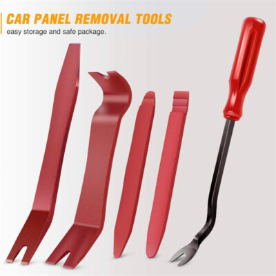 Car Panels Removal Tools, Panel Popper Tool, 5 Piece Pry Stick Set with Car Panels Removal Tools, Panel Popper Tool, 5 Piece Pry Stick Set with