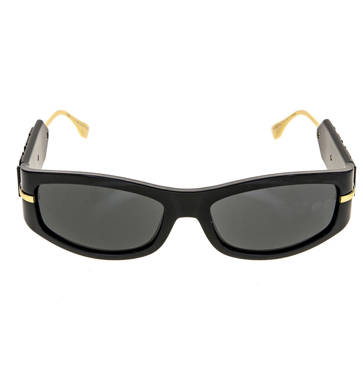 FENDI FENDIGRAPHY HOBO Logo 40120 Black Fashion Wrap Sunglasses