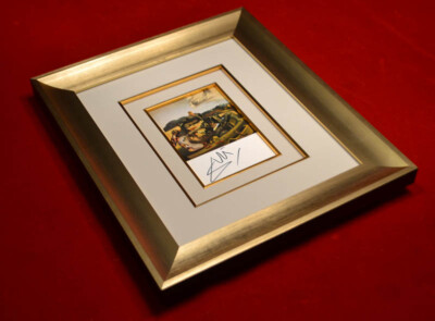 SALVADOR DALI '' Cannibalism '' Signed Autograph Print, Frame, UACC, COA, PLAQUE